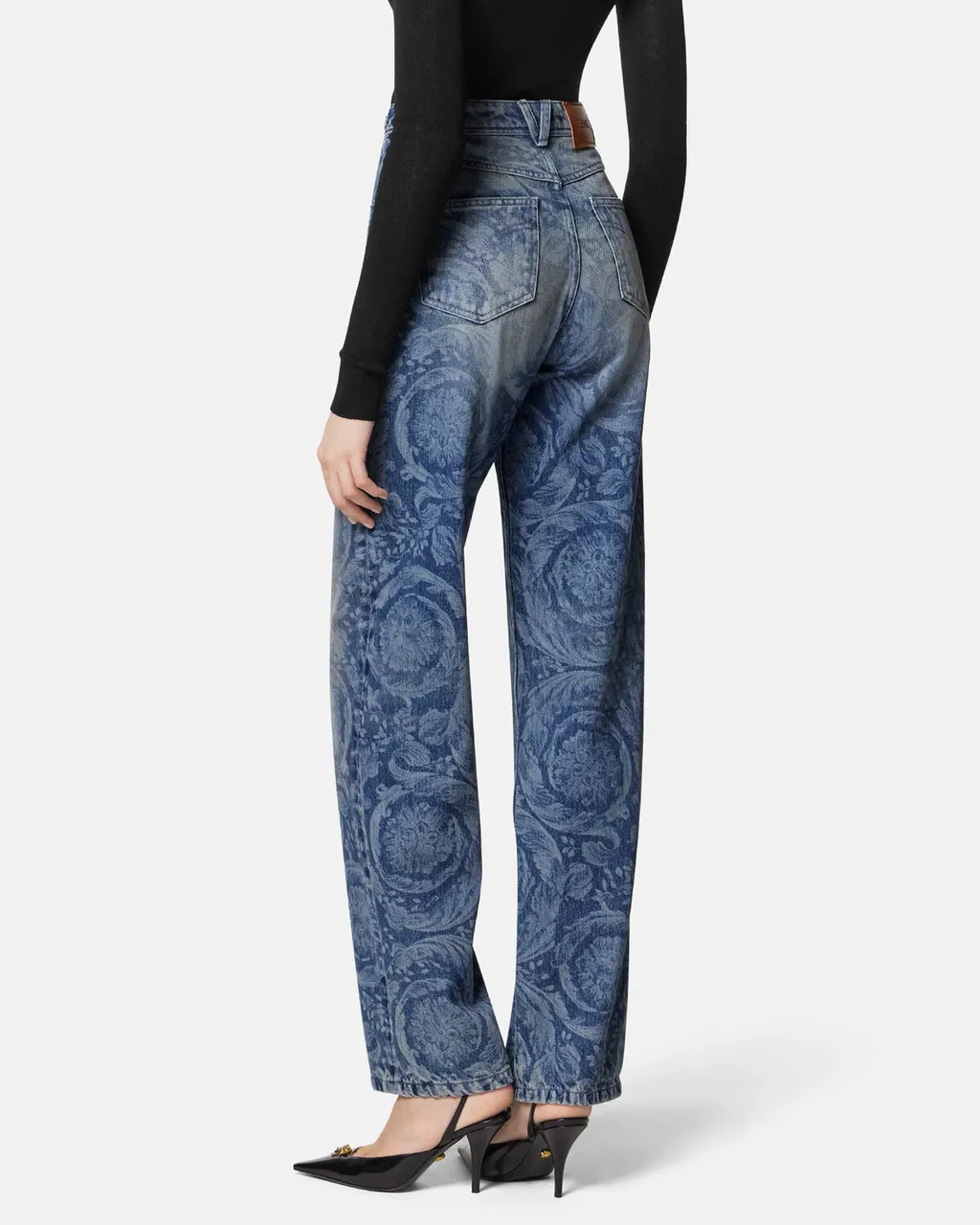 Versace Barocco Pattern Jeans