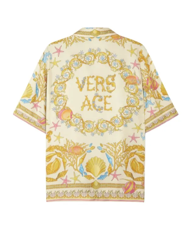 Versace Pattern-Printed Short-Sleeved Shirt