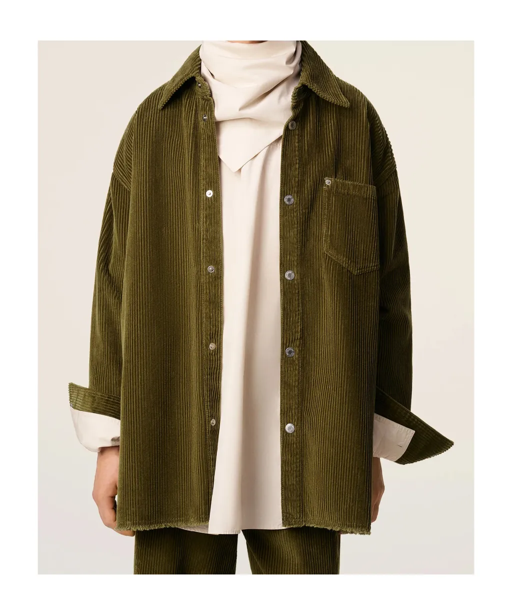 Ami Paris Corduroy Velvet Overshirt