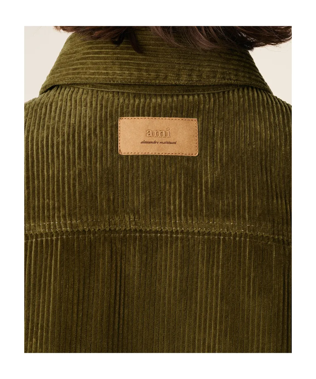 Ami Paris Corduroy Velvet Overshirt
