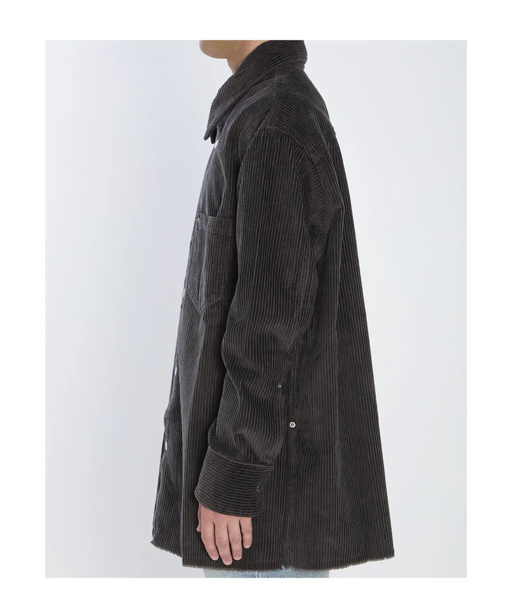 Ami Paris Corduroy Velvet Overshirt