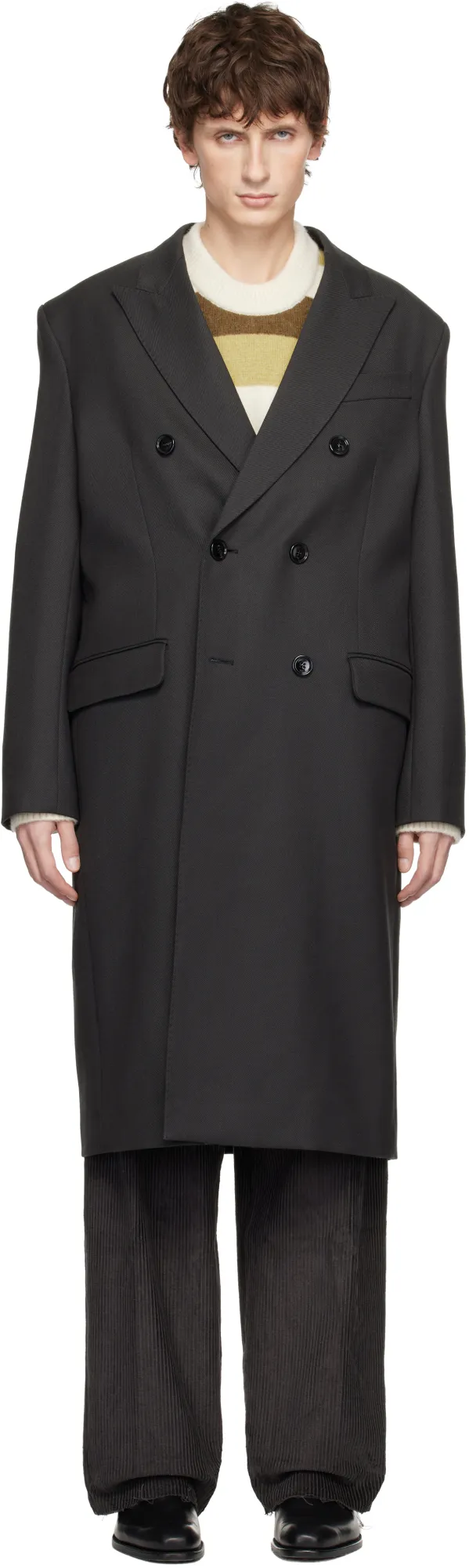 Ami Double Breasted Straigth Coat