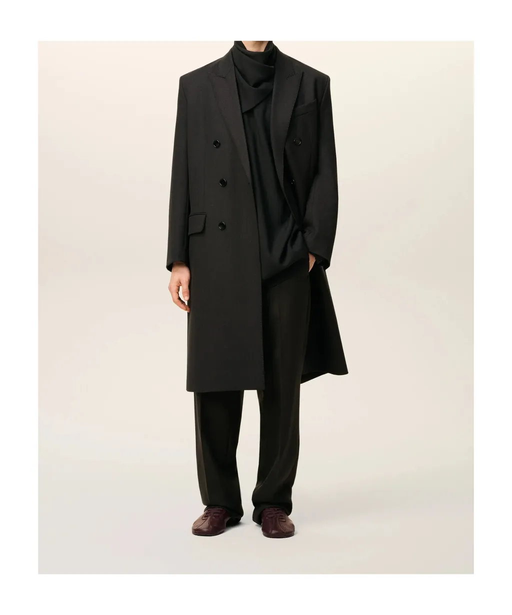 Ami Double Breasted Straigth Coat