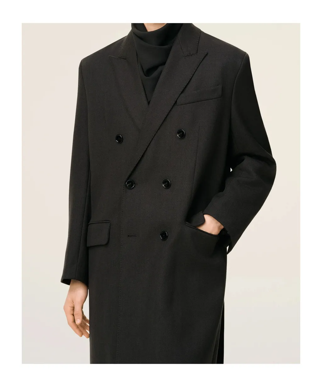 Ami Double Breasted Straigth Coat