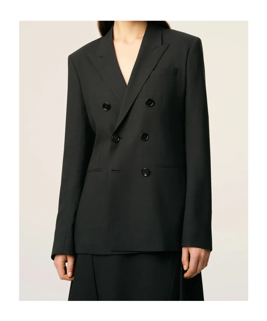 Ami Paris Double-Breasted Tailored Blazer