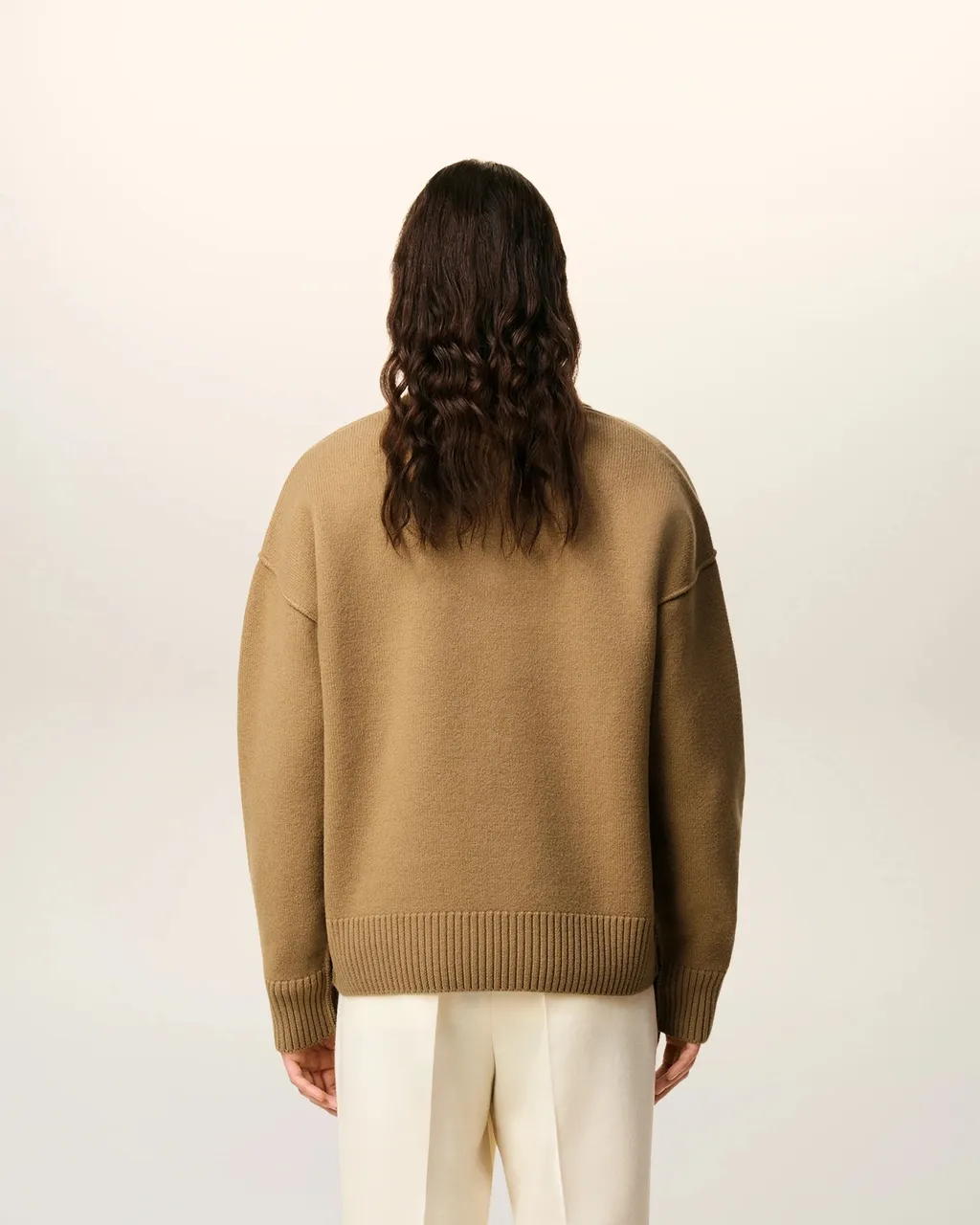 Ami Paris Ami De Coeur Logo Intarsia-Knit Jumper