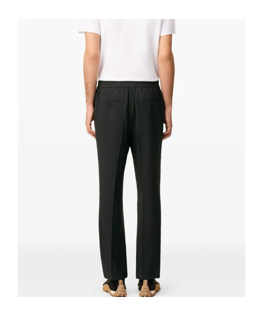 Ami Paris Elasticated Waist Straight-Leg Trousers