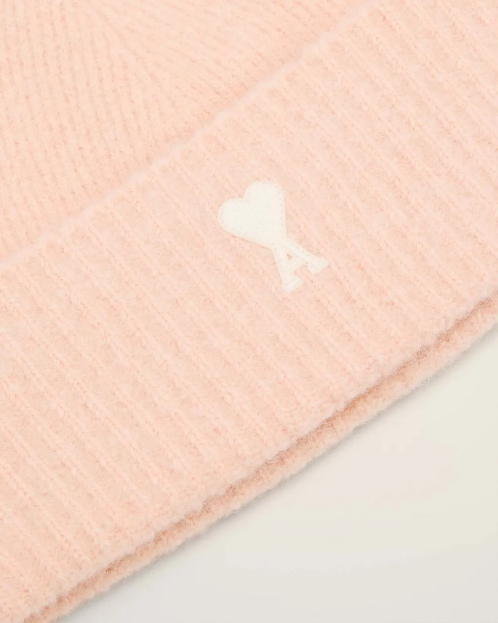 Ami Paris Logo Embroidered Knitted Beanie