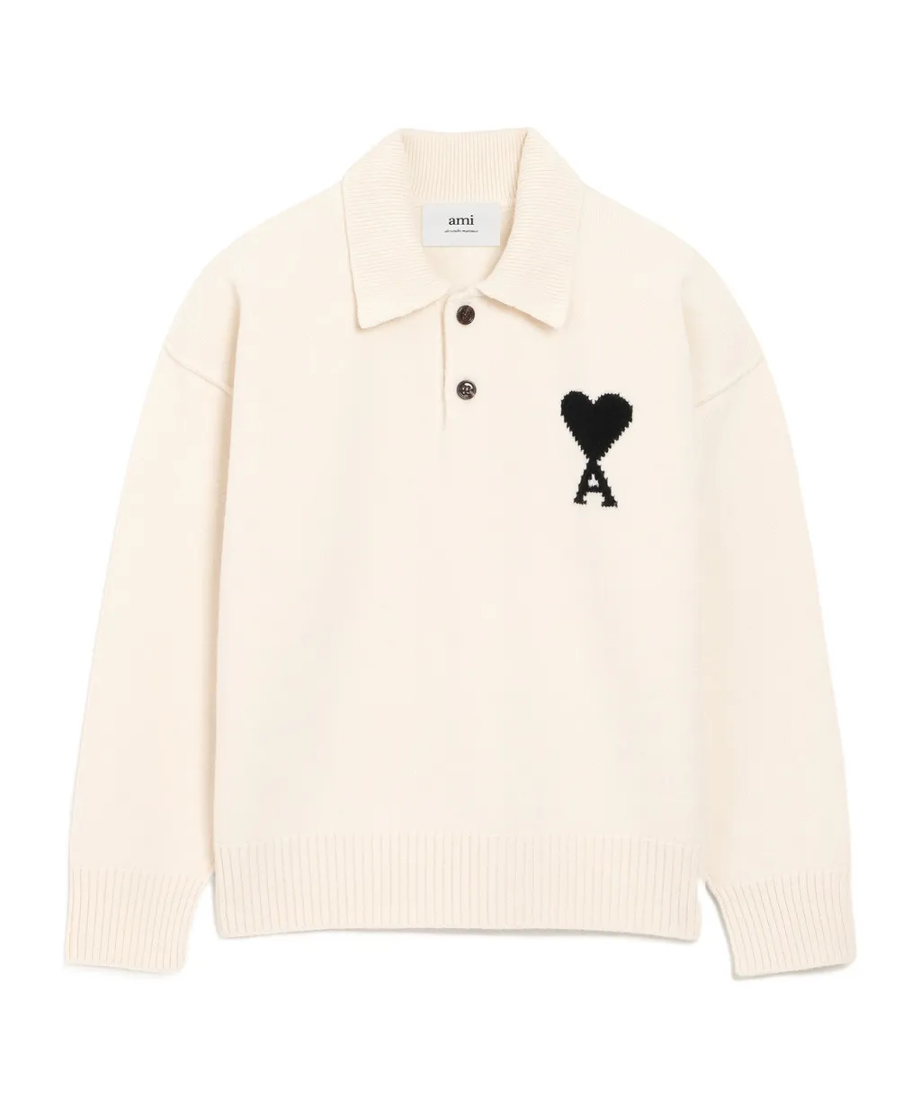 Ami De Coeur Wool Polo Shirt