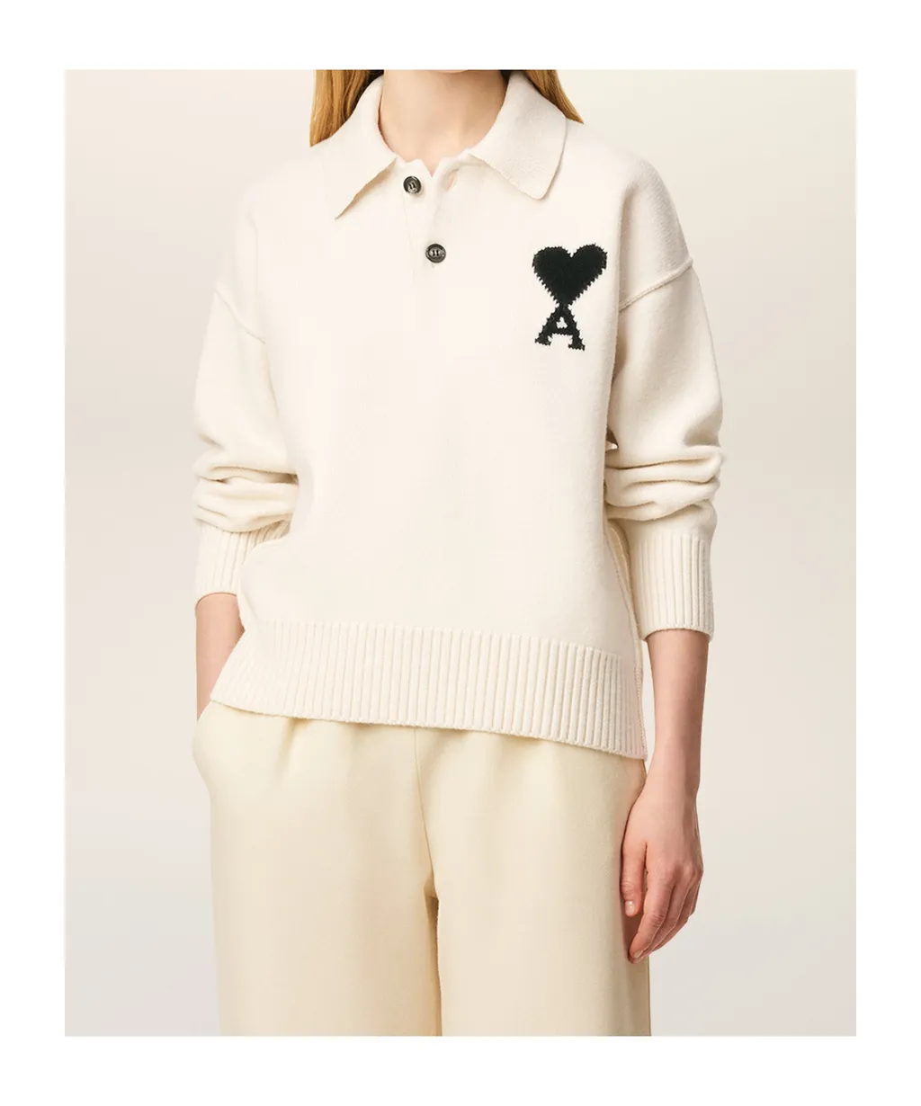 Ami De Coeur Wool Polo Shirt