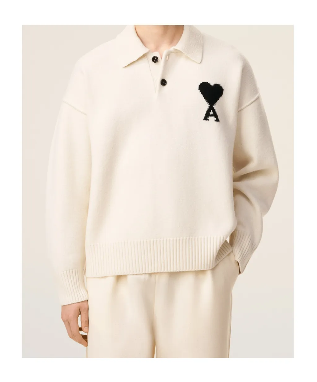 Ami De Coeur Wool Polo Shirt