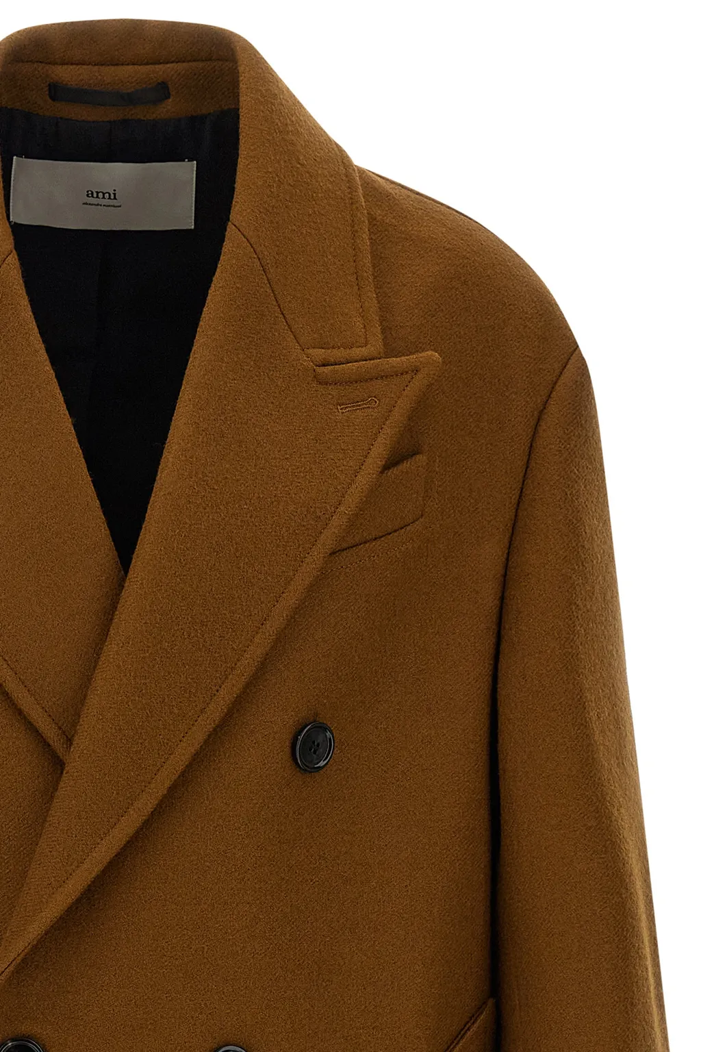 Ami Double-Breasted Mid-Length Coat