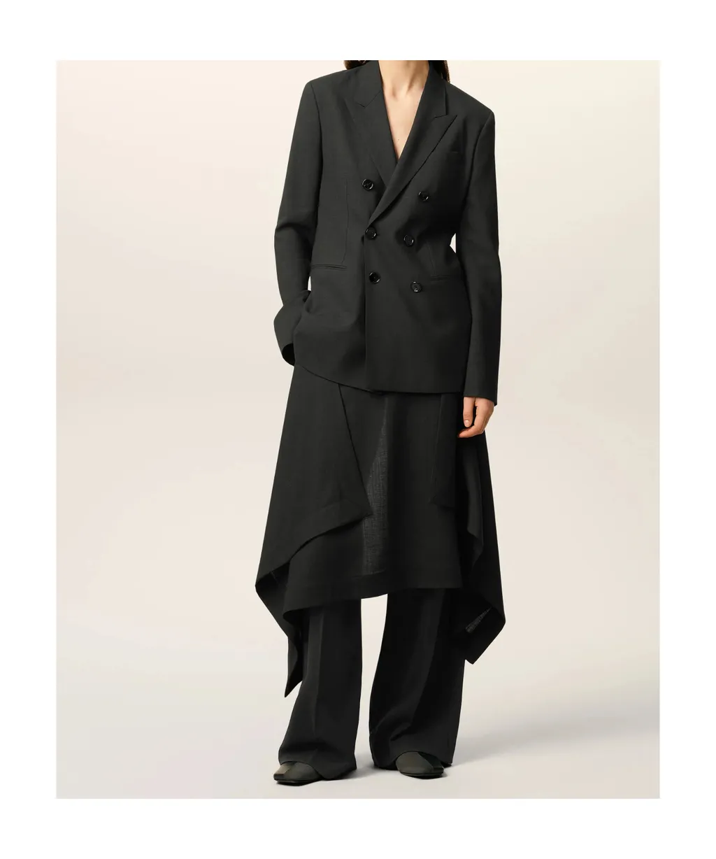 Ami Paris Layered Effect Skirt Trousers