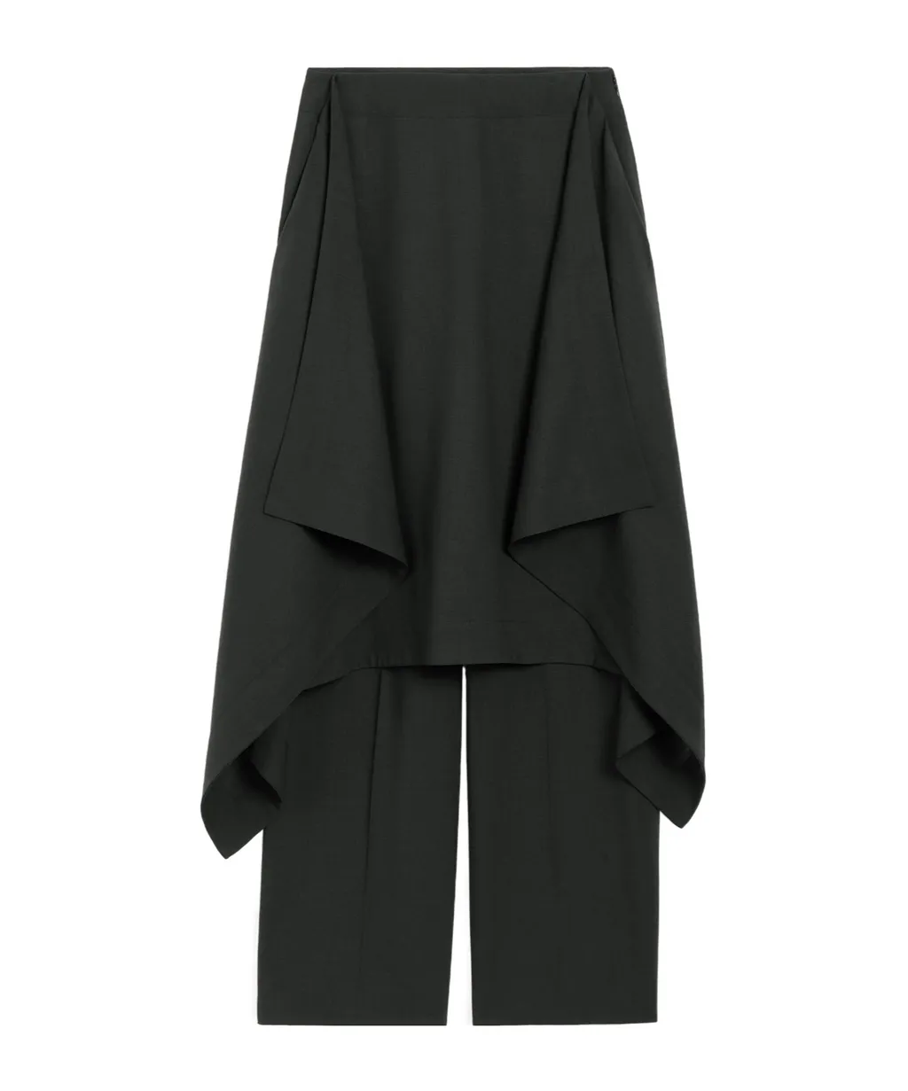 Ami Paris Layered Effect Skirt Trousers
