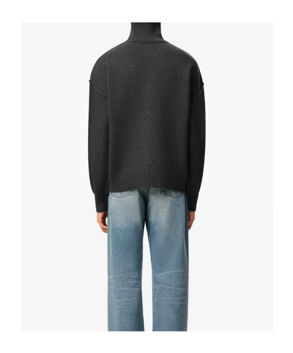 Ami Paris Ami De Coeur Turtleneck Knitted Jumper