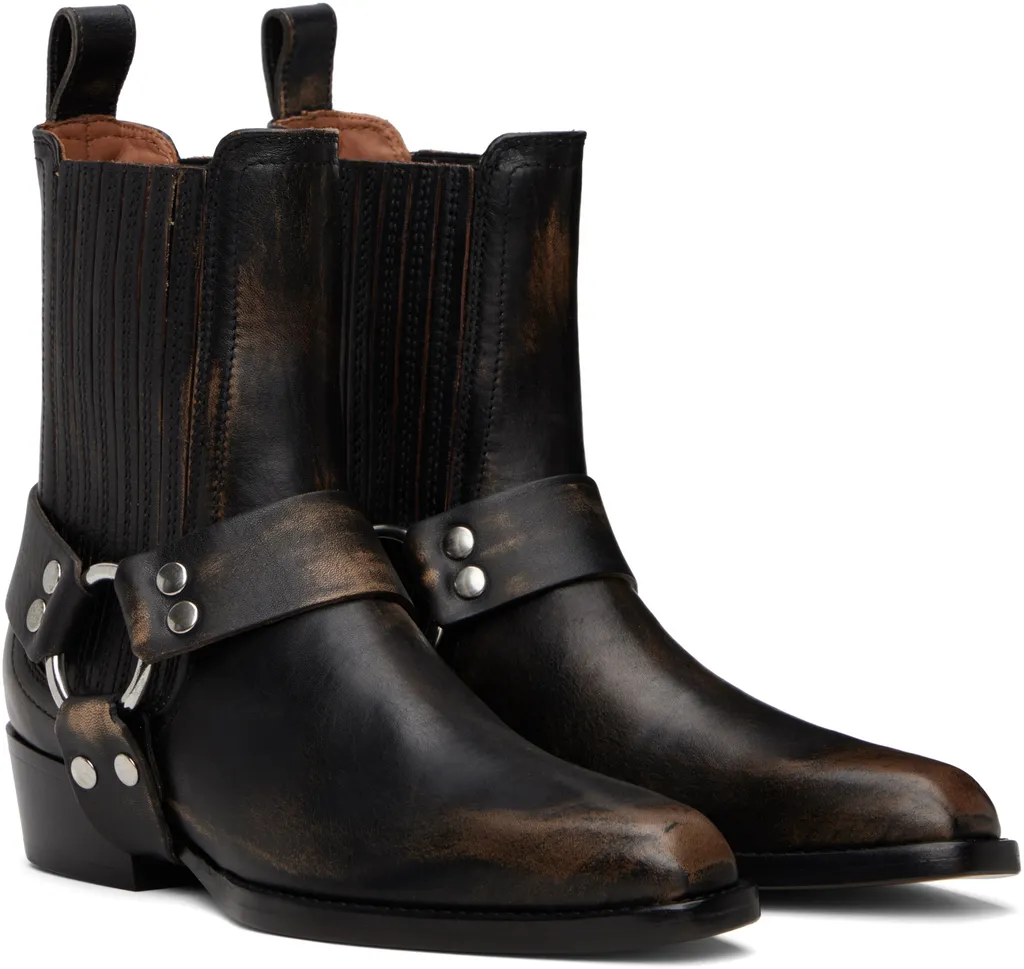 35Mm Helena Strap-Detail Ankle Boot