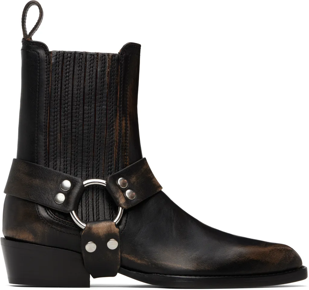 35Mm Helena Strap-Detail Ankle Boot