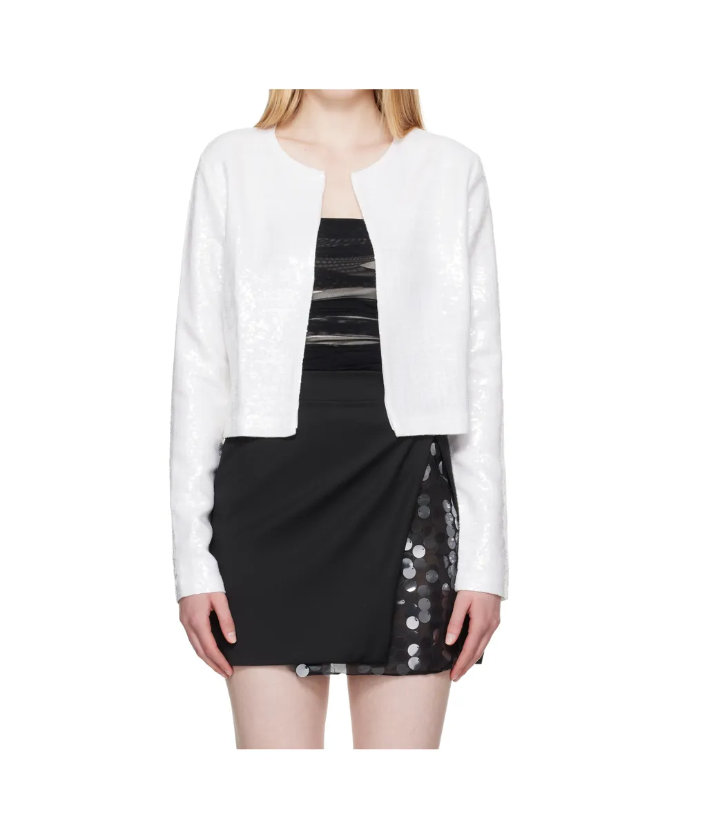 Linen Sequined Cardigan