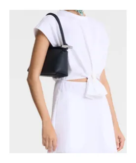 Le Roseau Double-Handle Leather Shoulder Bag