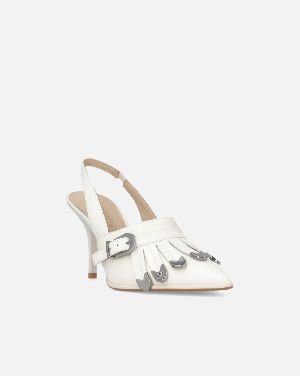 Slingback Fringed-Detail Pumps