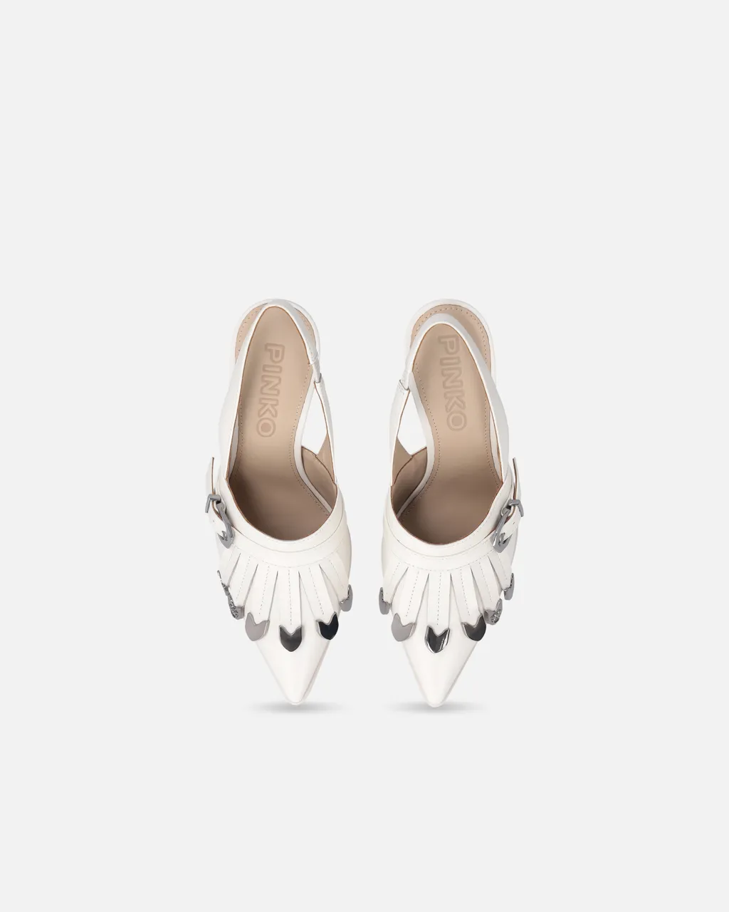 Slingback Fringed-Detail Pumps