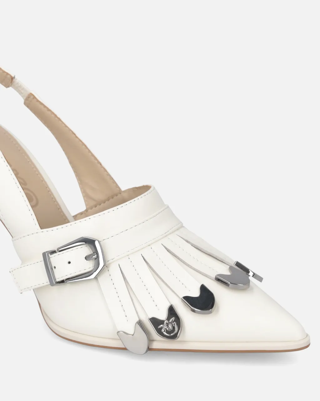 Slingback Fringed-Detail Pumps