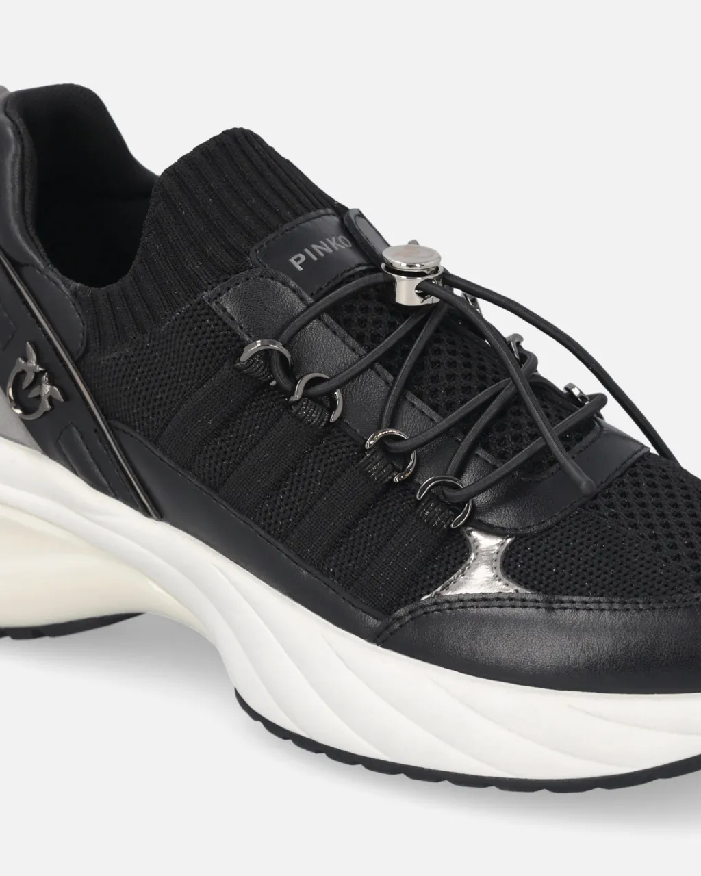 Ariel Lace-Up Panelled Sneakers