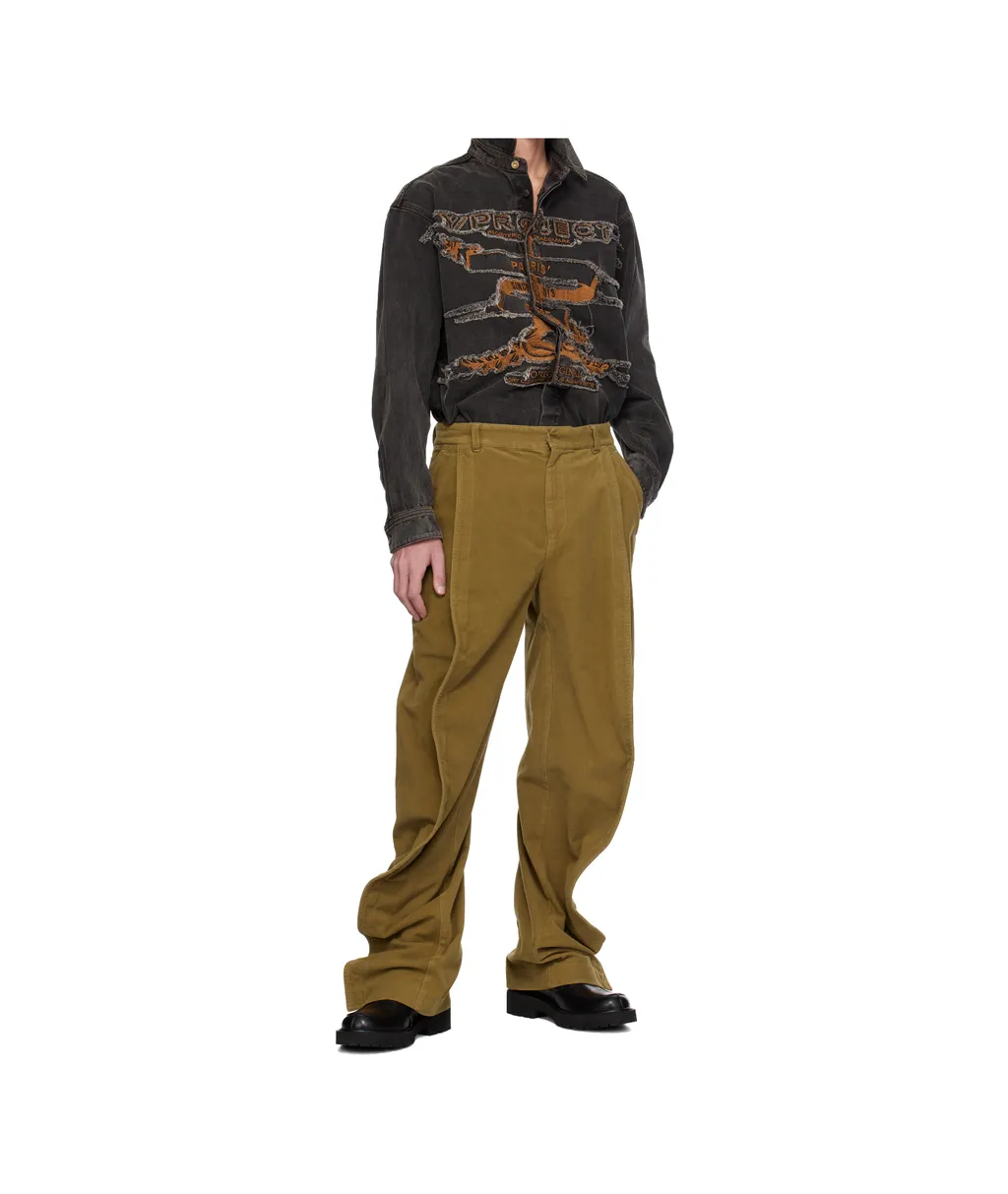 Wide-Leg Casual Pants