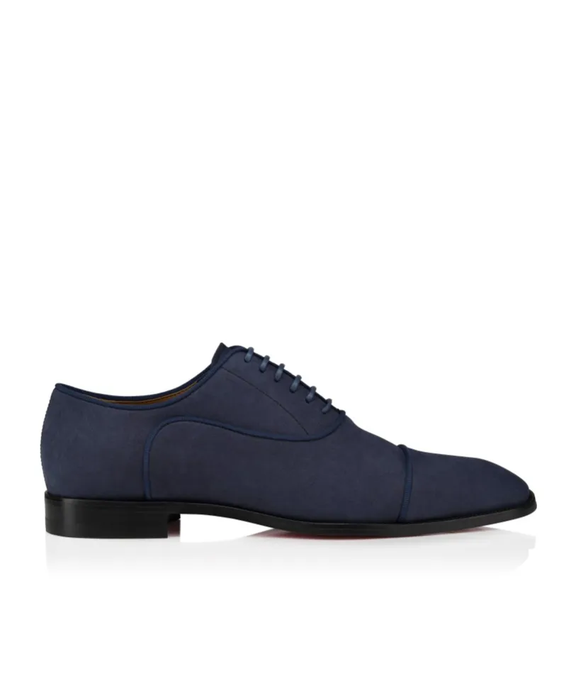 Oxfords - Nubuck Leather - Zaffiro - Men