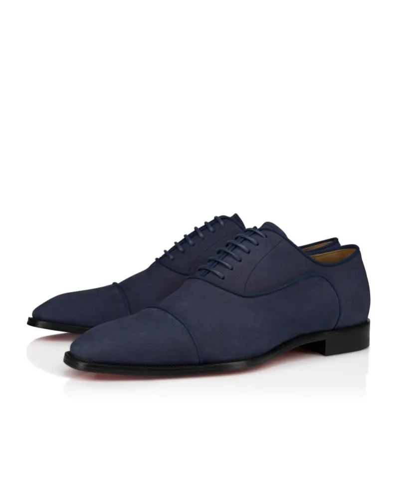 Oxfords - Nubuck Leather - Zaffiro - Men