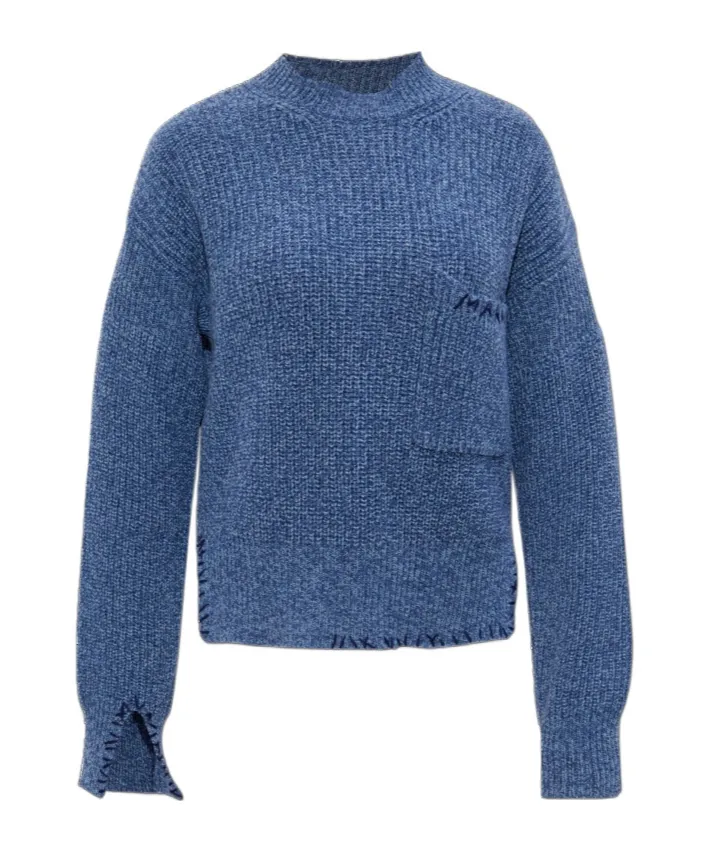 Marni Logo Embroidered Knitted Jumper