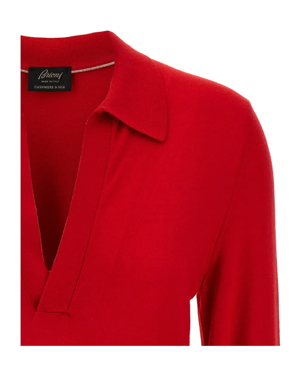 Brioni V-Neck Knitted Top