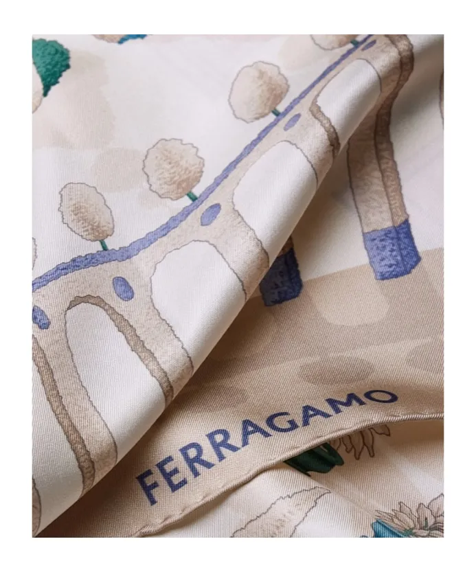 Giardino Print Silk Scarf