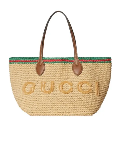 Gucci Logo Woven Detailed Shoulder Bag