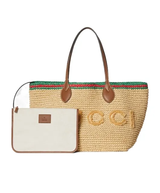 Gucci Logo Woven Detailed Shoulder Bag
