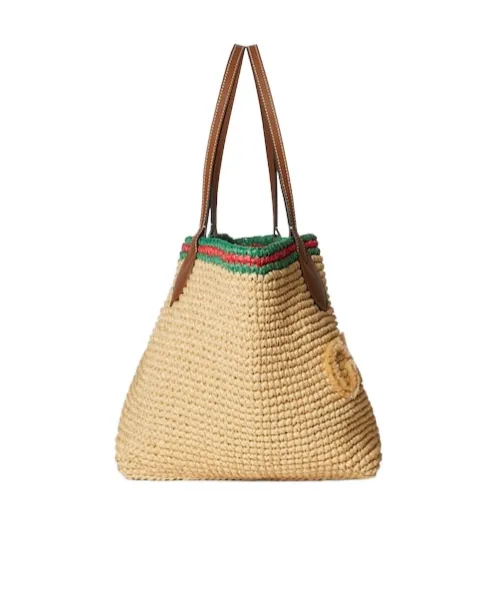 Gucci Logo Woven Detailed Shoulder Bag