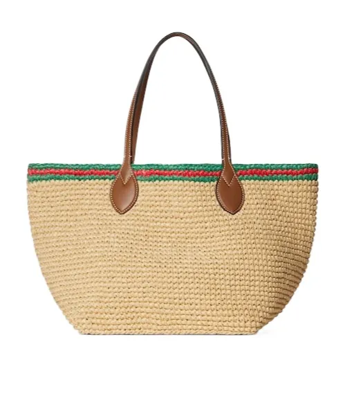 Gucci Logo Woven Detailed Shoulder Bag