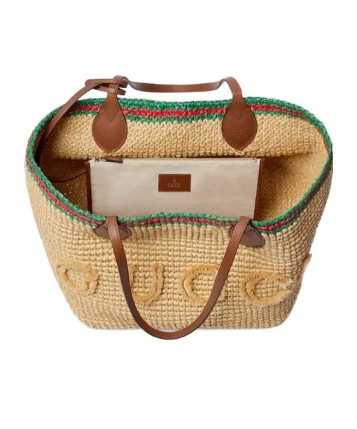 Gucci Logo Woven Detailed Shoulder Bag
