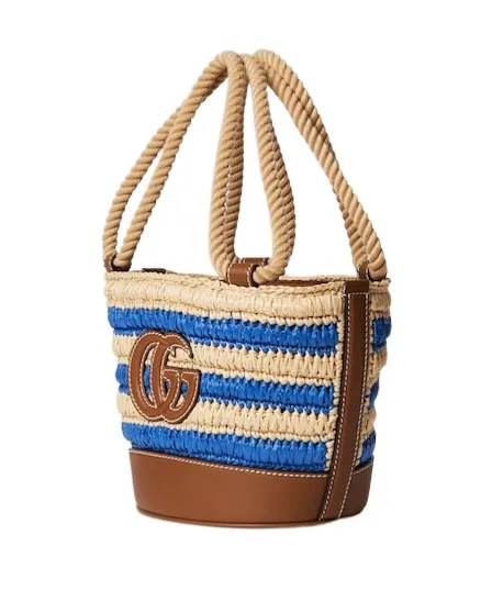 Gucci Woven Mini Bucket Bag