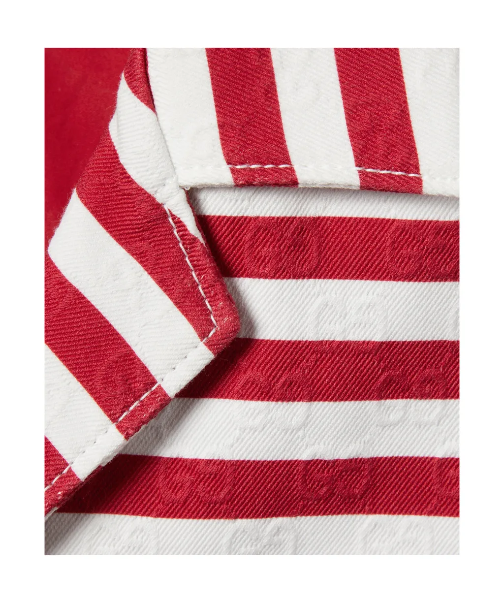Gucci Short-Sleeved Printed Jacquard Shirt