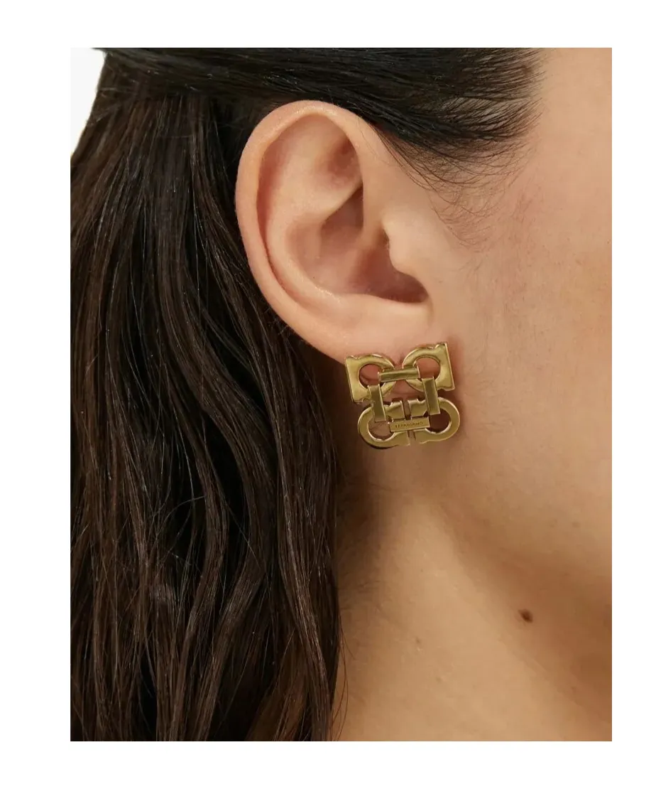 Four Gancini Clip On Earrings