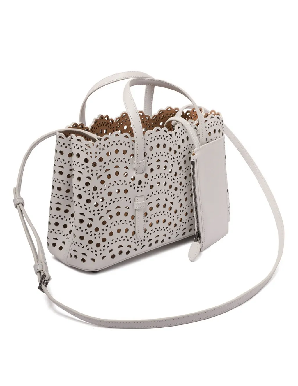 AlaÏA Vienne Perforated Open Top Handbag