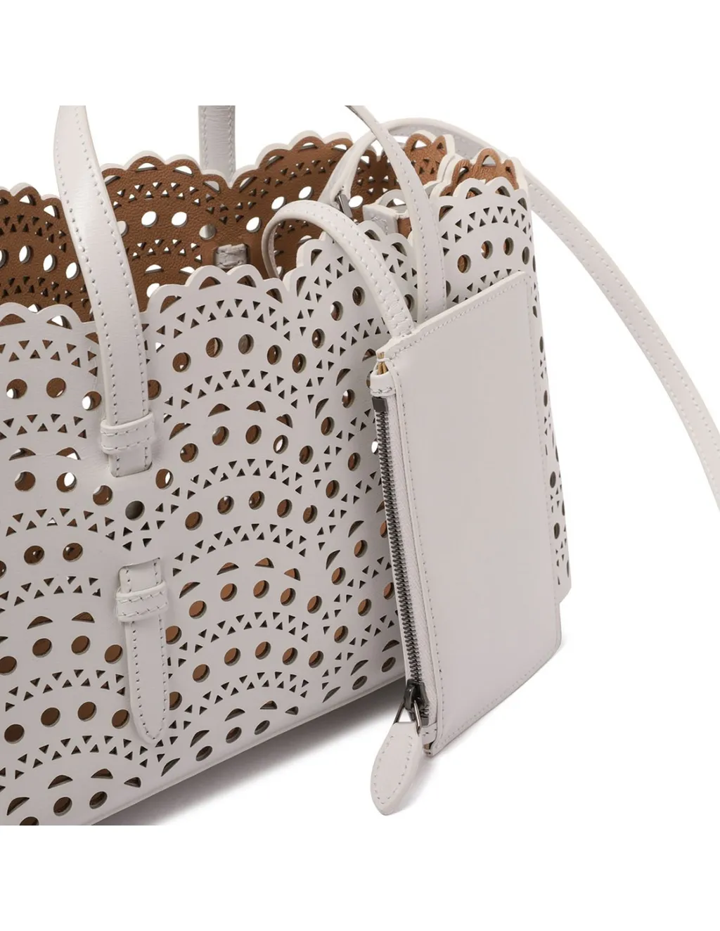 AlaÏA Vienne Perforated Open Top Handbag
