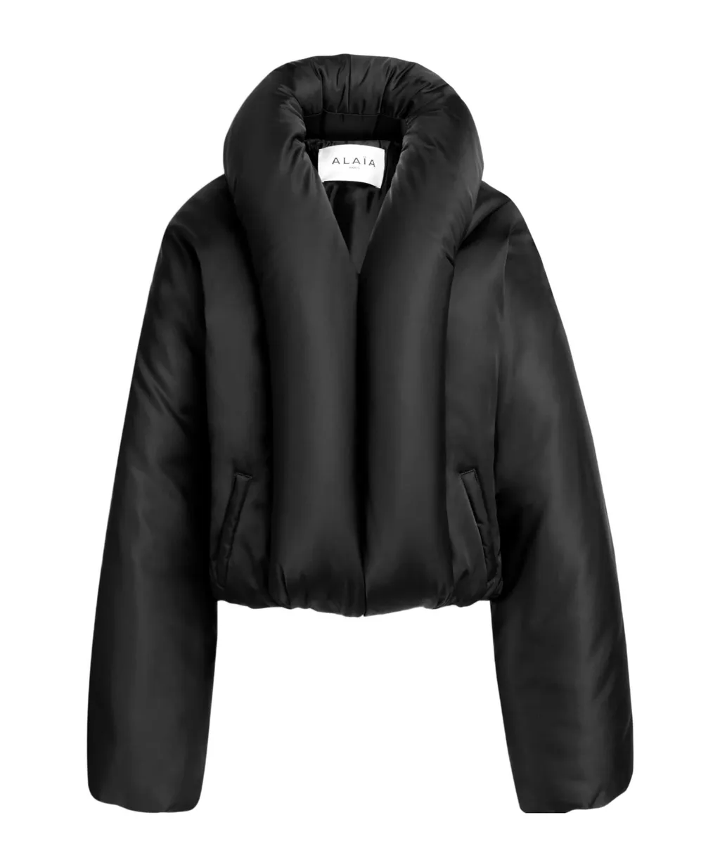 AlaÏA Taffeta Padded Bomber Jacket