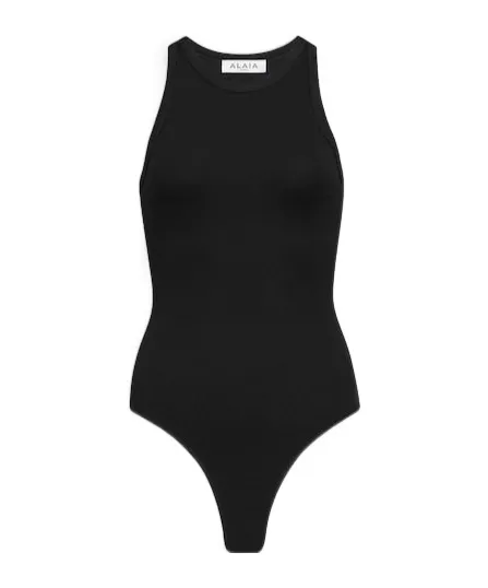 AlaÏA Sculpting Rib Jersey Bodysuit