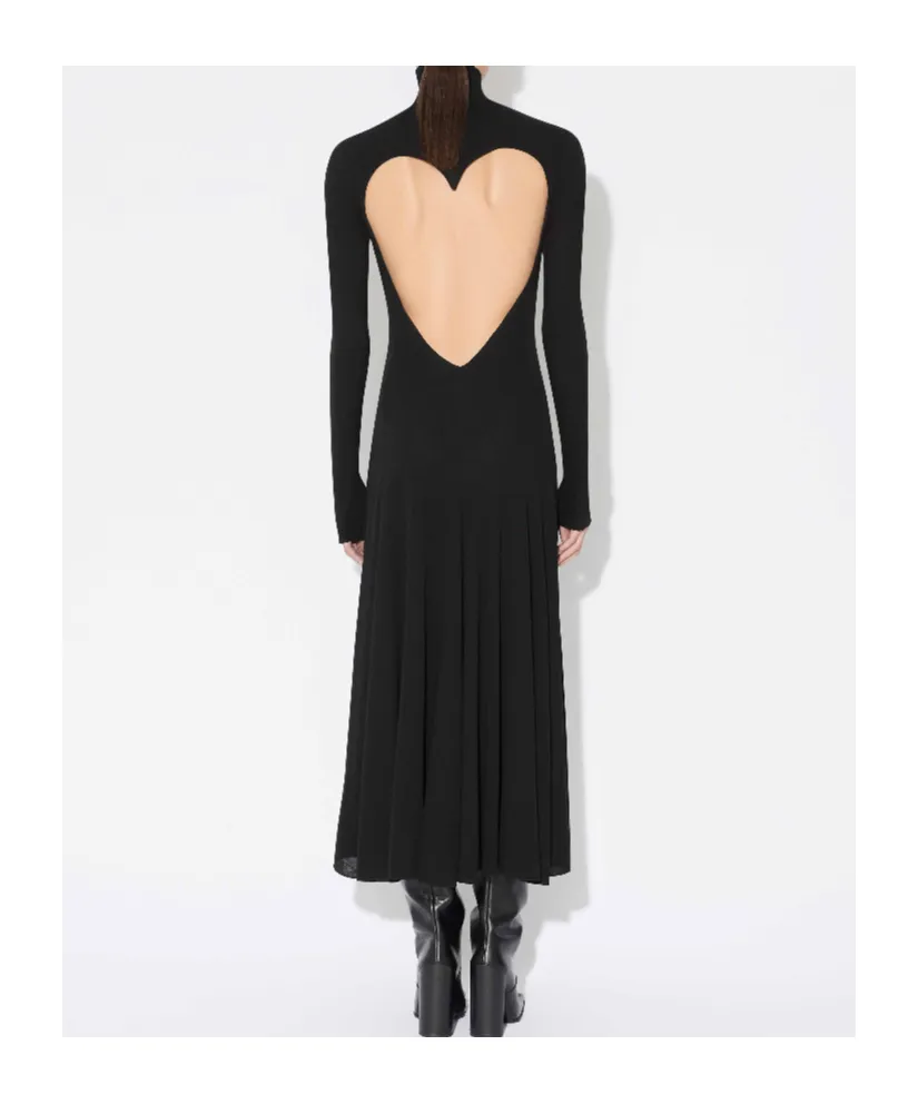 AlaÏA Fluid Jersey Heart Dress