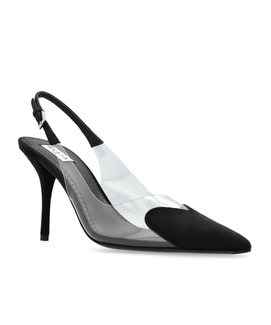 100Mm Le CŒUr Heart-Shaped Slingback Pumps