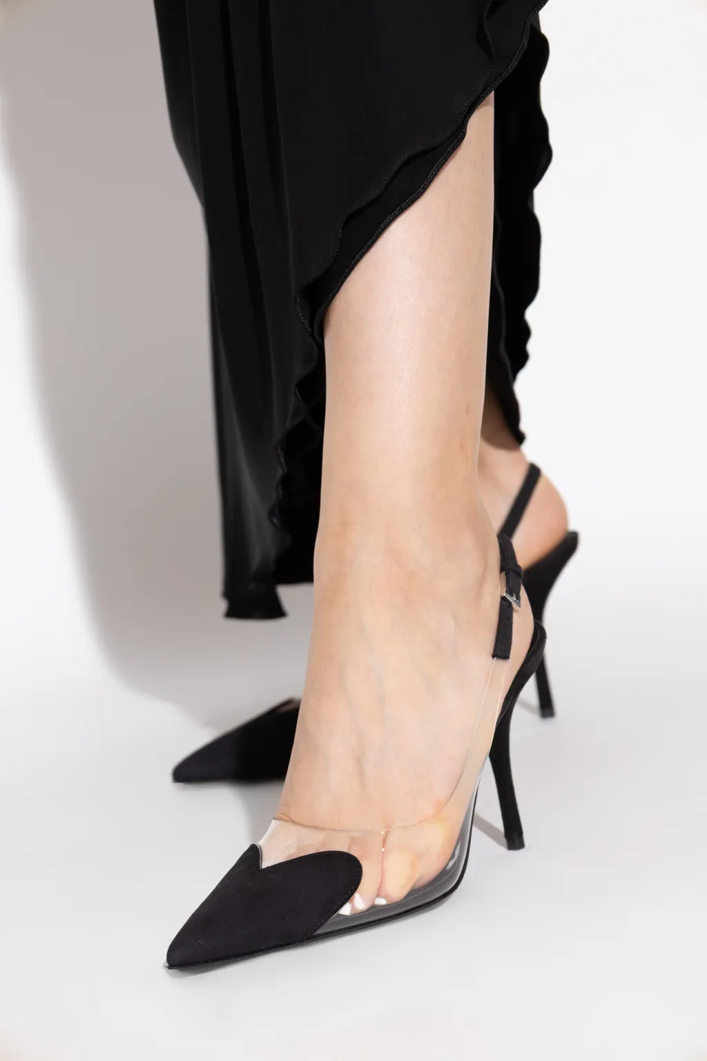 100Mm Le CŒUr Heart-Shaped Slingback Pumps