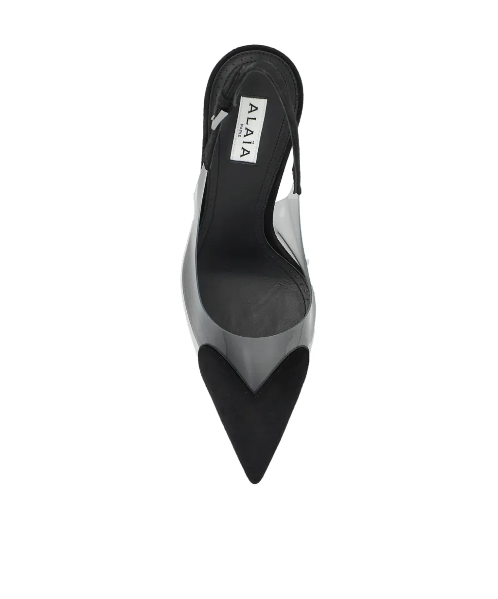 100Mm Le CŒUr Heart-Shaped Slingback Pumps