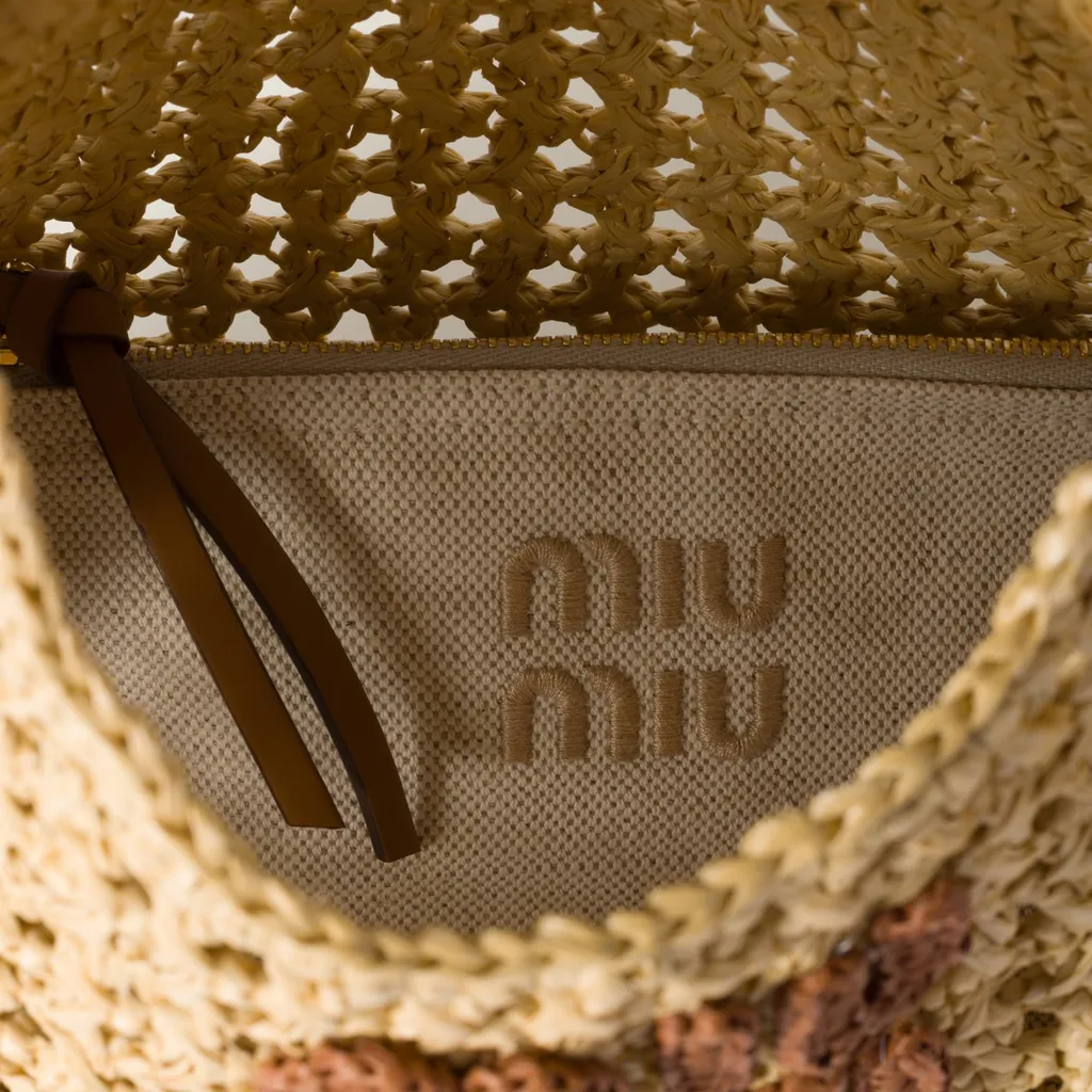 Raffia-Effect Woven Hobo Bag